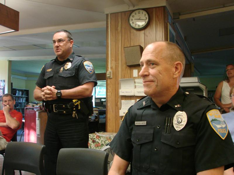Wiscasset Police Chief Troy Cline, Wscasset School Resource Officer Perry Hatch