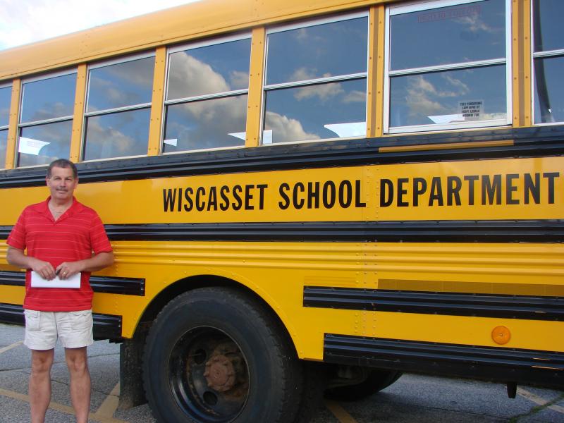 Wiscasset school bus, maintenance and transportation director John Merry