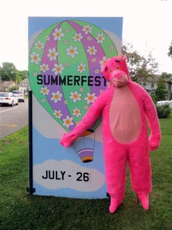 Pink Panther, First Congregational Church, Wiscasset, Summerfest