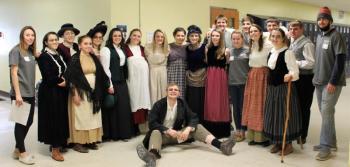 Boothbay Region High School cast one act competition 2018
